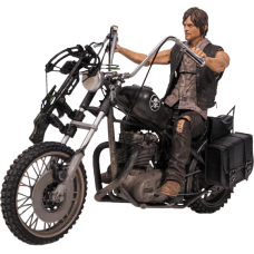 Фигурка из сериала Ходячие мертвецы -  Дерил Диксон на мотоцикле (Daryl Dixon)