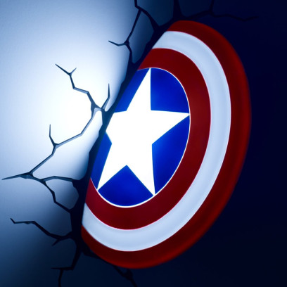 3D Светильник Avengers Captain America 3D Deco