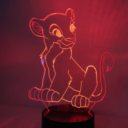 3D Светильник Simba