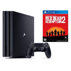 Sony PlayStation 4 PRO 1 Tb + Игра Red Dead Redemption 2