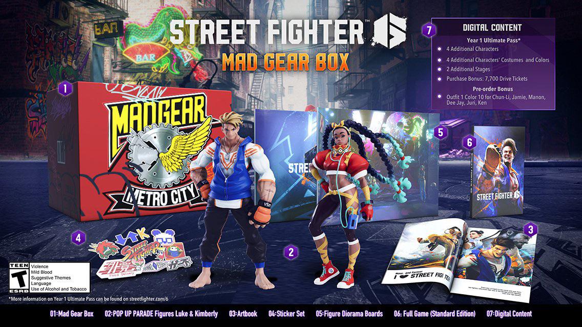 Коллекционное издание Street Fighter 6 - Mad Gear Box Edition PS5